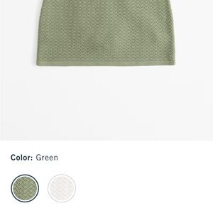 Abercrombie & Fitch Olive Green Knit Mini Skirt